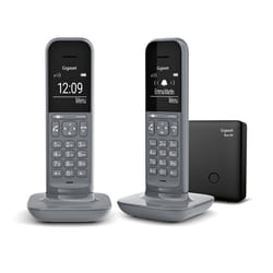 Gigaset CL390 Duo Téléphone analog/dect Identification de l'appelant Gris