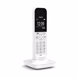 Gigaset CL390, Téléphone analog/dect, Combiné sans fil, Haut-parleur, 150 entrées, Blanc