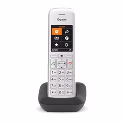 Gigaset CE575, Téléphone analog/dect, Combiné sans fil, Haut-parleur, 200 entrées, Identification de l'appelant, Argent