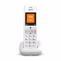 Gigaset E390 Téléphone analog/dect Identification de l'appelant Blanc