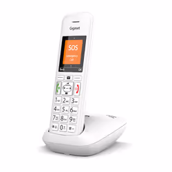 Gigaset E390 Téléphone analog/dect Identification de l'appelant Blanc