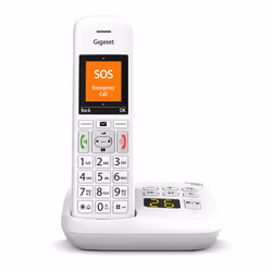 Gigaset E390A Téléphone DECT Identification de l'appelant Blanc