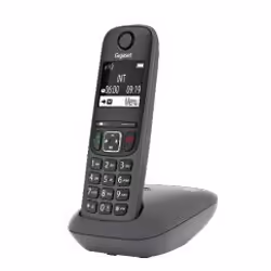 Gigaset AE690, Téléphone analog/dect, Combiné sans fil, Haut-parleur, 100 entrées, Identification de l'appelant, Anthracite
