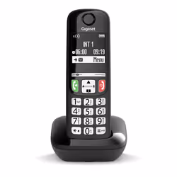 Gigaset E270, Téléphone DECT, Combiné sans fil, Haut-parleur, 100 entrées, Identification de l'appelant, Noir