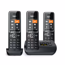 Gigaset COMFORT 550A Téléphone analogique Identification de l'appelant Noir - Vue supplémentaire 2