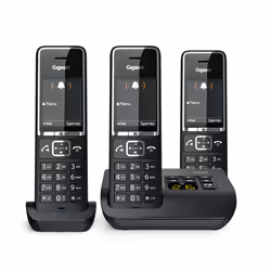 Gigaset COMFORT 550A Téléphone analogique Identification de l'appelant Noir - Vue supplémentaire 4