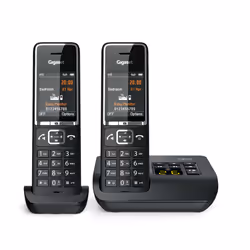 Gigaset COMFORT 550A duo Téléphone analog/dect Identification de l'appelant Noir - Vue supplémentaire 10