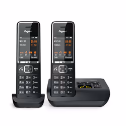 Gigaset COMFORT 550A duo Téléphone analog/dect Identification de l'appelant Noir - Vue supplémentaire 11
