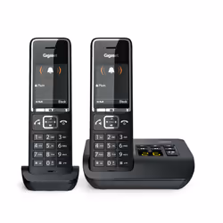 Gigaset COMFORT 550A duo Téléphone analog/dect Identification de l'appelant Noir - Vue supplémentaire 4