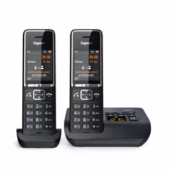 Gigaset COMFORT 550A duo Téléphone analog/dect Identification de l'appelant Noir - Vue supplémentaire 6