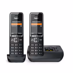 Gigaset COMFORT 550A duo Téléphone analog/dect Identification de l'appelant Noir - Vue supplémentaire 9