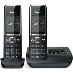 Gigaset COMFORT 550A DUO téléphone Téléphone DECT Identification de l'appelant Noir