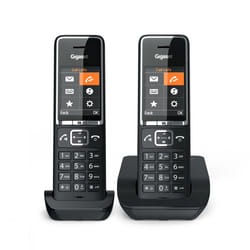 Gigaset COMFORT 550 duo Téléphone analogique Identification de l'appelant Noir