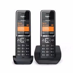 Gigaset COMFORT 550 duo Téléphone analogique Identification de l'appelant Noir