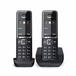 Gigaset COMFORT 550 duo Téléphone analogique Identification de l'appelant Noir