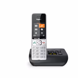 Gigaset COMFORT 500A, Téléphone analog/dect, Combiné filaire, Haut-parleur, 200 entrées, Identification de l'appelant, Noir,  ...