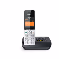 Gigaset COMFORT 500A Téléphone analog/dect Identification de l'appelant Noir, Argent