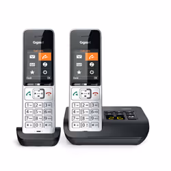 Gigaset COMFORT 500A duo, Téléphone analog/dect, Combiné filaire, Haut-parleur, 200 entrées, Identification de l'appelant, No ...