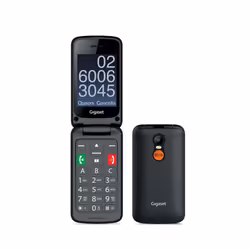 Gigaset GL590, Clapet, Double SIM, 7,11 cm (2.8"), 0,3 MP, 800 mAh, Noir