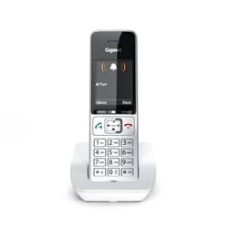 Gigaset Comfort 501 Téléphone DECT Identification de l'appelant Argent, Blanc