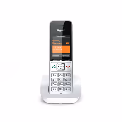 Gigaset Comfort 501 Téléphone DECT Identification de l'appelant Argent, Blanc
