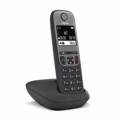 Gigaset AS690, Téléphone analog/dect, Combiné sans fil, Haut-parleur, 100 entrées, Identification de l'appelant, Noir, Gris