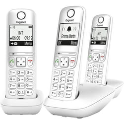Gigaset A695 Trio - Téléphone DECT sans Fil - 3 combinés avec Grand écran à Haut Contraste - Excellente qualité Audio - Fonction