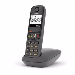 Gigaset AS490 téléphone Téléphone analog/dect Identification de l'appelant Noir