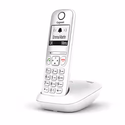 Gigaset AS490 Téléphone analog/dect Identification de l'appelant Blanc