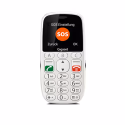 Gigaset GL390, Barre, Double SIM, 5,59 cm (2.2"), 0,3 MP, 800 mAh, Blanc