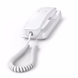 Gigaset DESK 200, Téléphone analogique, Combiné filaire, 10 entrées, Blanc