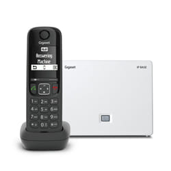 Gigaset AS690A IP BASE Téléphone DECT Identification de l'appelant Noir, Blanc