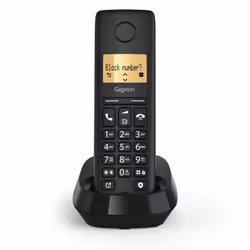 Gigaset PURE 100 Téléphone analog/dect Identification de l'appelant Noir - Vue supplémentaire 4