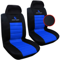 Woltu - Housse de siège de Voiture Universelle pour 2 sièges, Noir Bleu