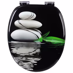 Siège prémium toilette avec douce. plastique. charnières à proximité doux. antibactérien. - Faites votre salle de bains moder ...