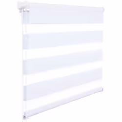 Store Enrouleur Double - WOLTU - Installation rapide sans perçage - Translucide - 65x220cm