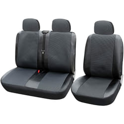 Housse de siège pour camionnette, Couverture de siège de Camion en Polyester et Imitation Cuir, Noir Gris - Woltu