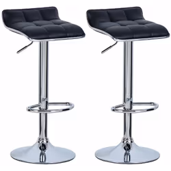 Description générale Ce tabouret de bar en similicuir doux allie confort et design moderne. Avec un rembourrage optimal, il e ...