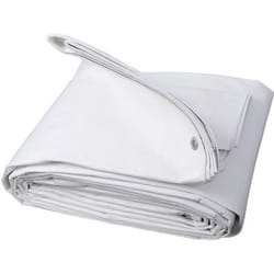 WOLTU Bâche de protection en polyéthylène Bâche d’extérieur Couverture de bateau180g-m2 4x5 mBlanc