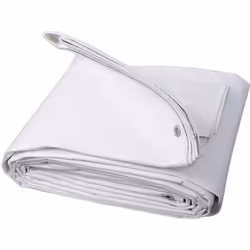 WOLTU Bâche de protection en polyéthylène Bâche d’extérieur Couverture de bateau280g-m2 4x8 m Blanc