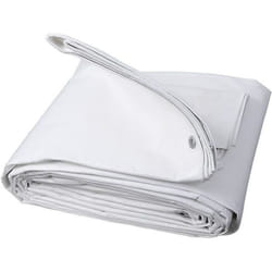 WOLTU Bâche de protection en polyéthylène Bâche d’extérieur Couverture de bateau280g-m2 3x6 m Blanc