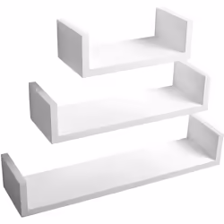 Description du produit: 1.Système de suspension intégré Invisible 2.3 pièces étagère Set: une grande et deux petites étagères ...