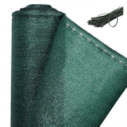 Brise vue renfoncé pour balcon, Protection contre le vent, le soleil, la poussière, 1, 5x10m, Vert Foncé - Woltu