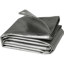 Woltu - Bâche de protection en polyéthylène Bâche d'extérieur, Couverture de bateau, 180g/m2, 4x8 m, Gris