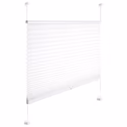 WOLTU Store plissé opaque Installation rapide et directement sans perçage Store pour Fenêtre en 100% polyester 105x130cm Blan ...