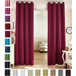 Woltu - 1 pièce Rideau occultant en Polyester, Rideau Opaque Suspension à œillets, 135x225cm, Mûre, VH5866bb