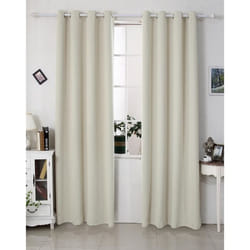 WOLTU Lot de 2 Rideaux occultants à oeillets Rideaux d’isolation thermiques135x225cmBeige