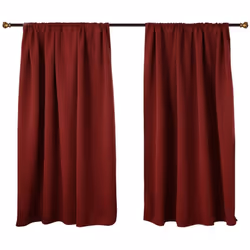 Caractéristiques exceptionnelles : -Rideaux opaques WOLTU sont fabriqués en polyester de haute qualité à 100%. -Le poids du t ...