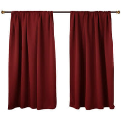 Lot de 2 Rideaux occultant, pour fenêtre et Porte Isolant Thermique, 135x175cm, Bordeaux, VH5882bd-2 - Woltu