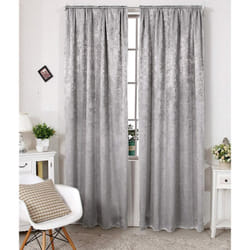 Rideaux 2 pièces occultant Effet Velours, suspensions avec Passe-Tringle, 135x245cm Gris Argent VH5886sg-2 - Woltu
